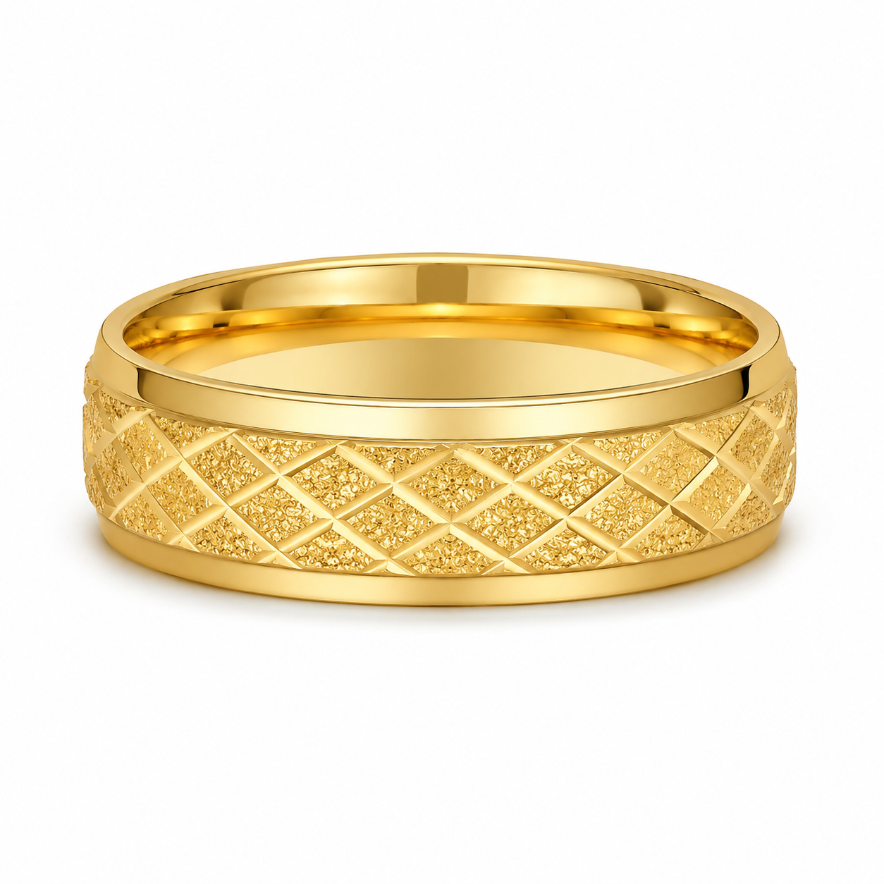 “Eternal Bond” Matte Engraved Ring
