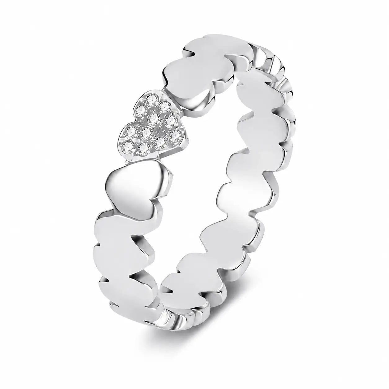 Personalized Gold Heart Ring