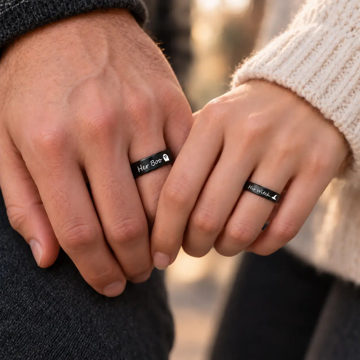 Her Boo & His Witch Matching Rings