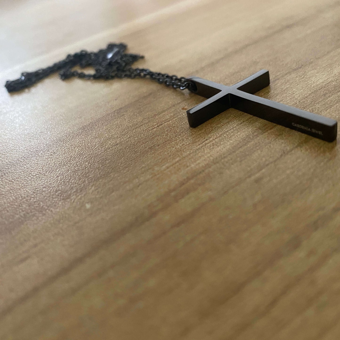 I M MANUEL Cross Couple Necklaces Titanium