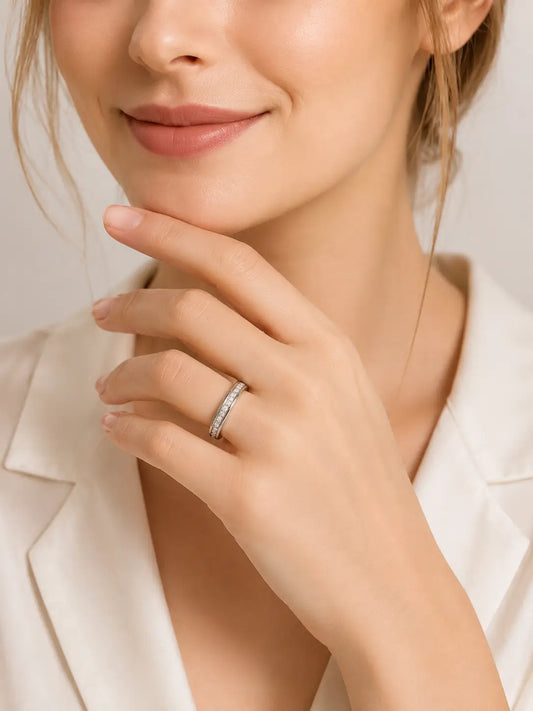 Sparkle Spinner Personalized Ring