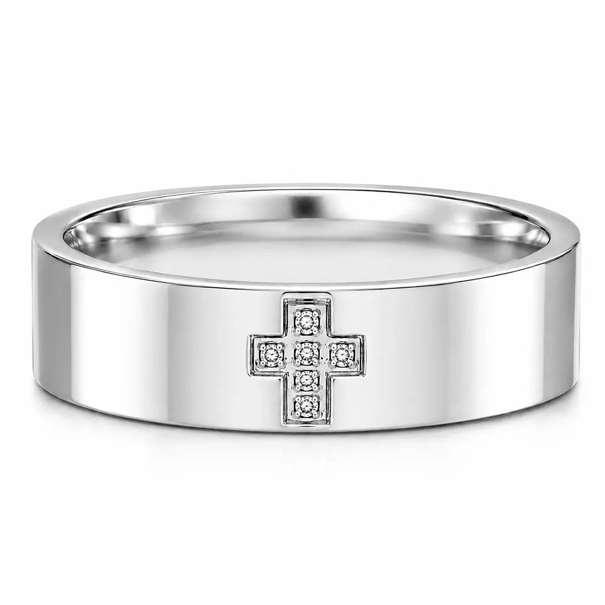 Crossline Gold Ring