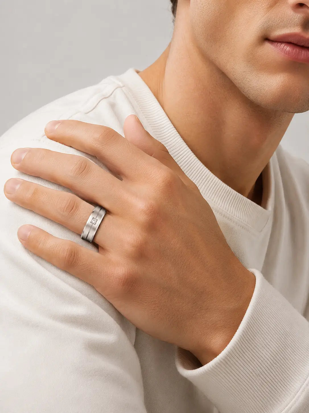 Endless Love Couple Rings Gold-tone
