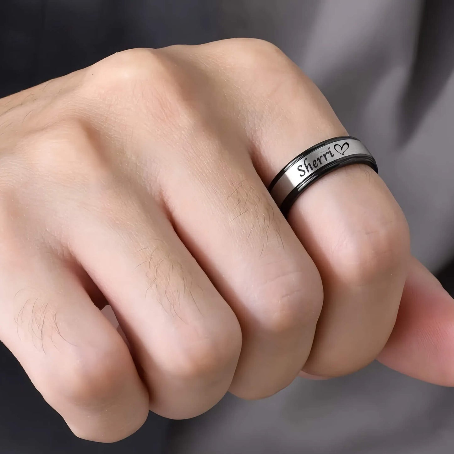 Men's Engravable Promise Ring
