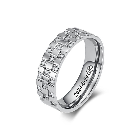 Square Promise Ring