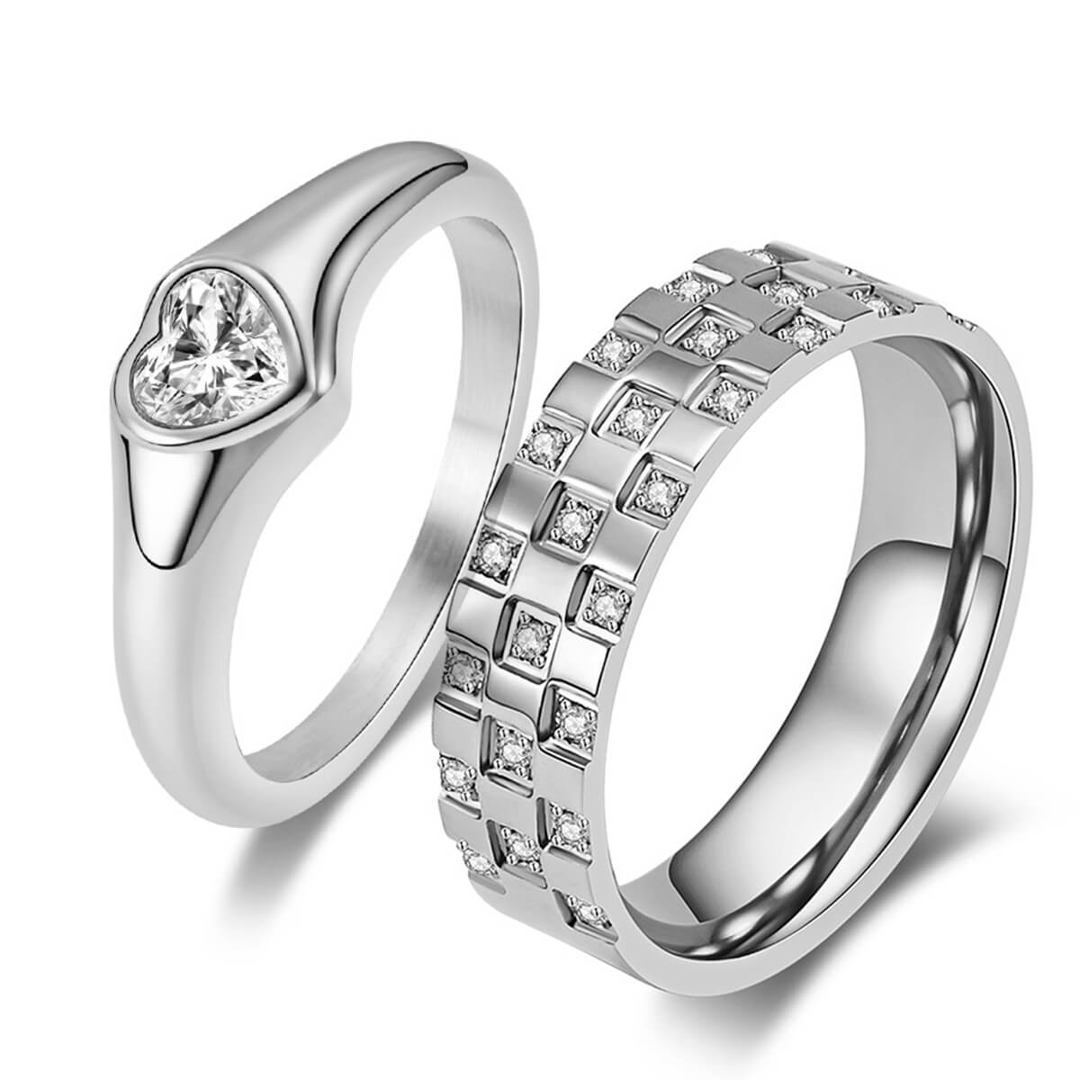 Heart Promise Ring Set