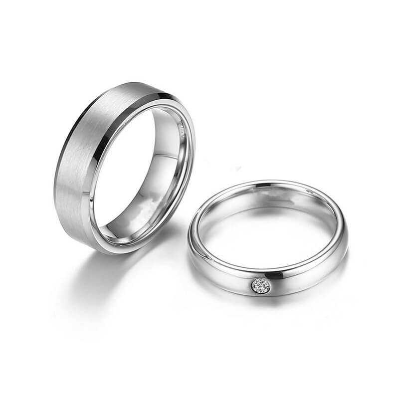 Titanium Couple Ring Personalize with Engravings