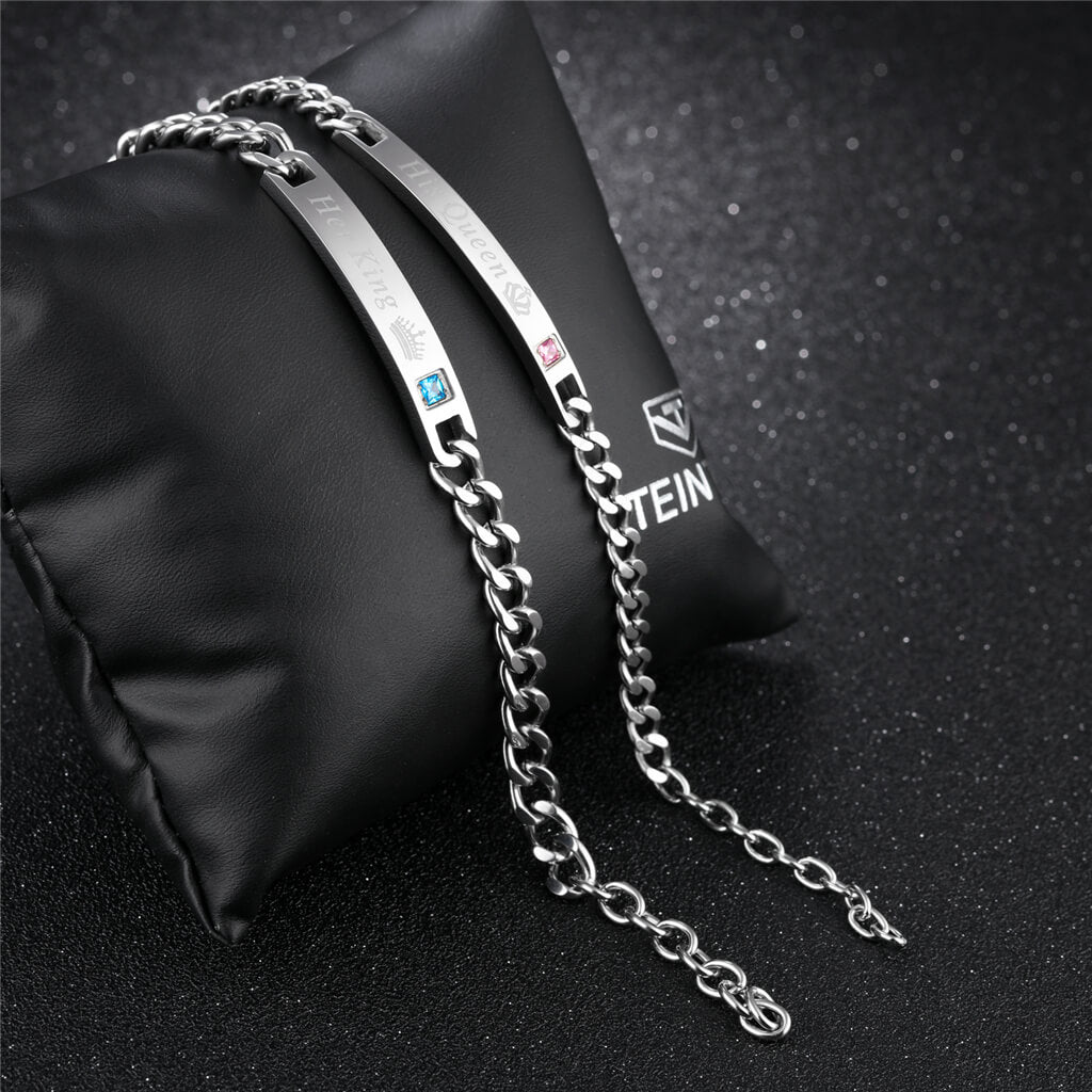 Her King & His Queen Bracelet Set