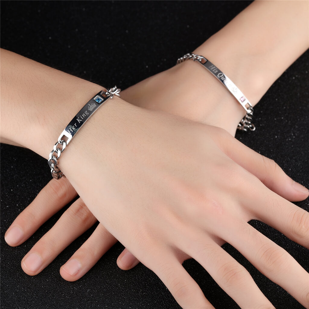 Her King & His Queen Bracelet Set