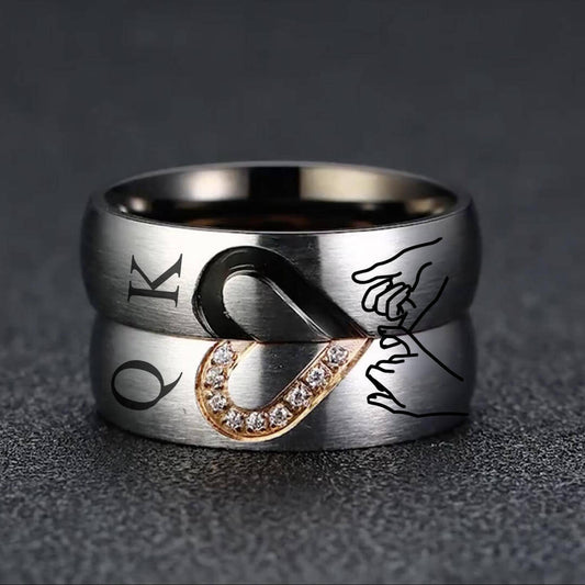 Initial Pinky Promise Rings