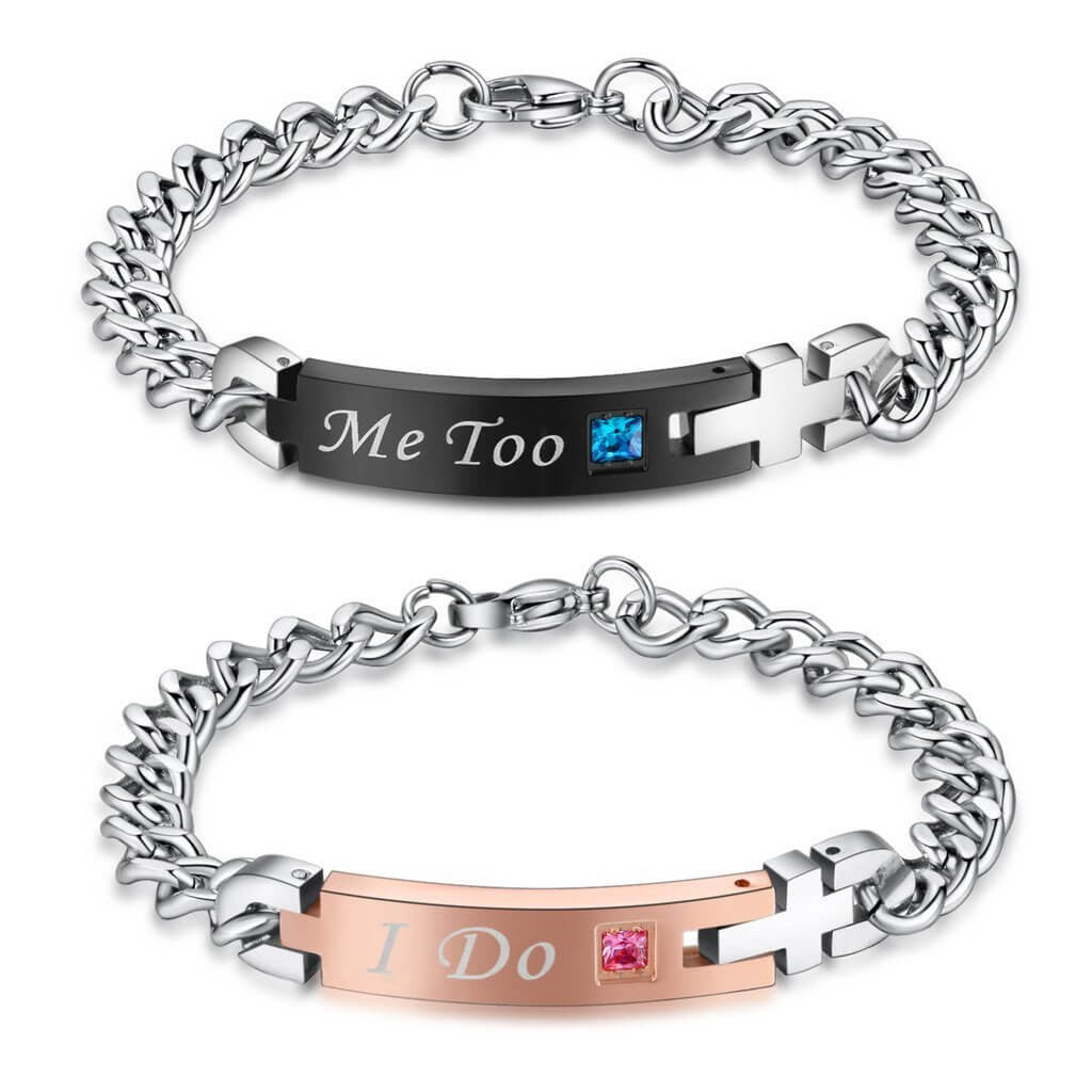 I DO & ME TOO Bracelets For Couples