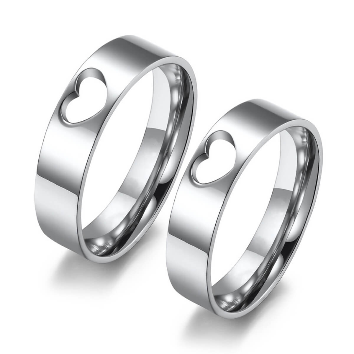 Couple Engravable Promise Rings