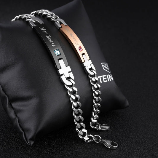 Her Beast & His Beauty Couple Bracelets ( Set)