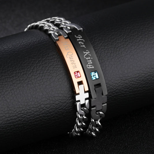 Her King & His Queen Bracelets For Couple