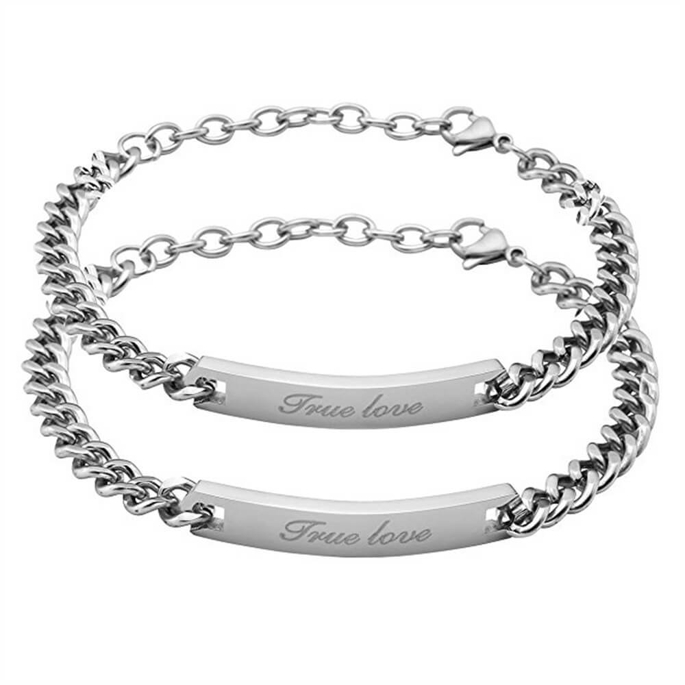 Custom Couple Promise Bracelets