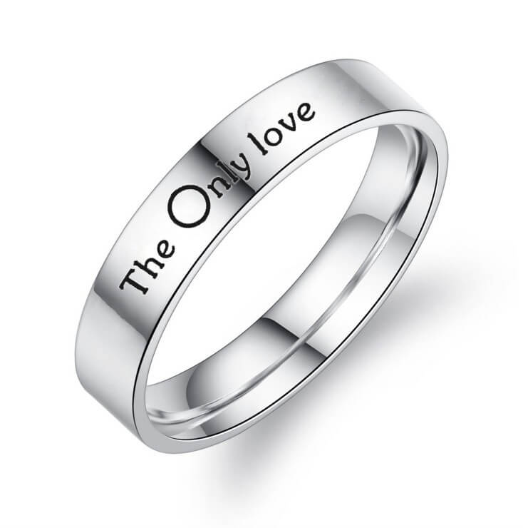 THE ONLY LOVE Promise Rings for Couples