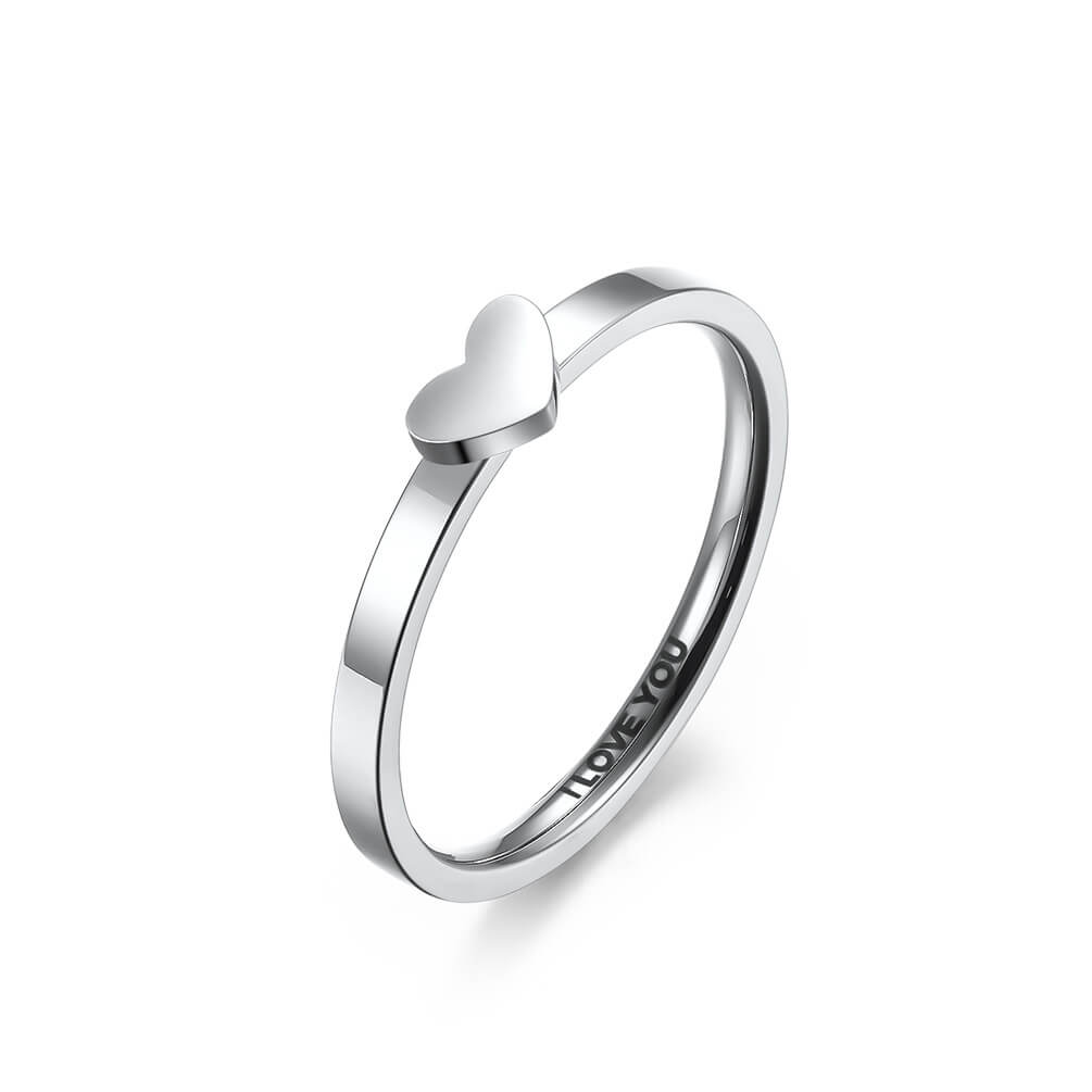Matching Heart Ring Set I LOVE YOU