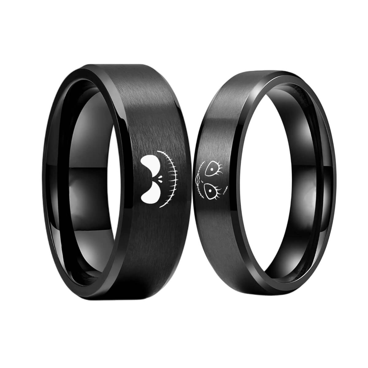 Her Jack His Sally Couple Rings