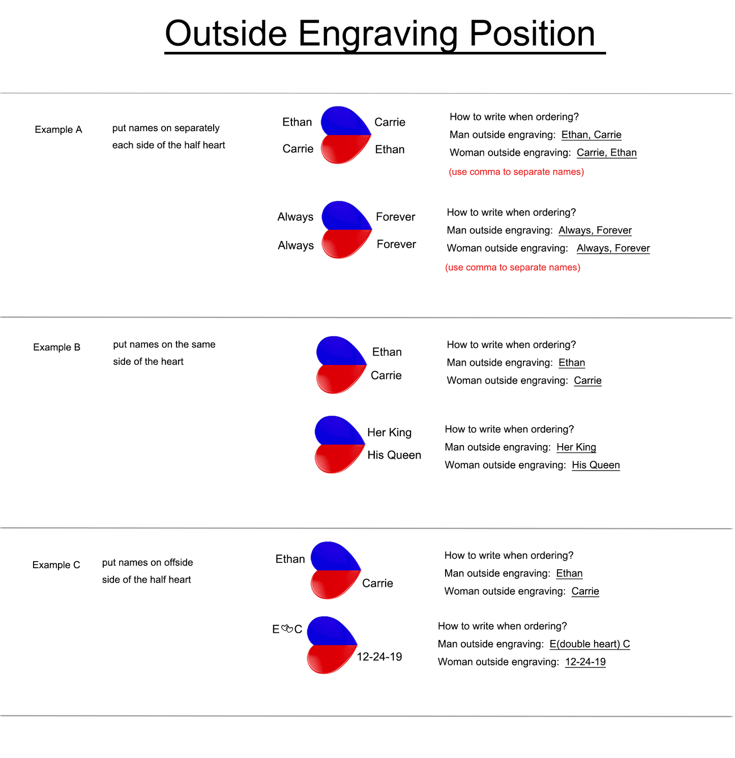 Name Engraved Promise Rings