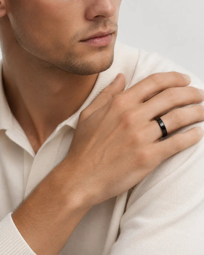 Black Promise Rings Personalize with Engravings