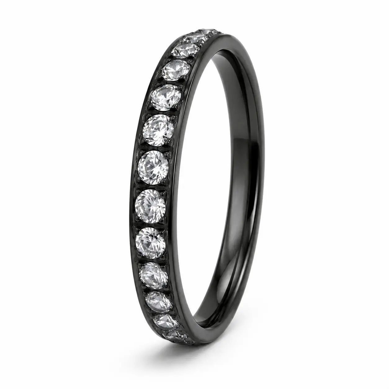 Black Couple Promise Ring Bridal Sets