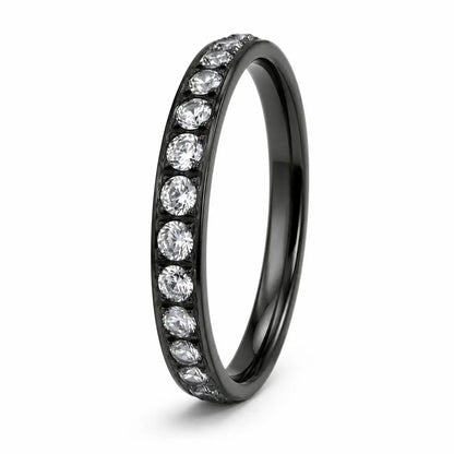 Black Couple Promise Ring Bridal Sets