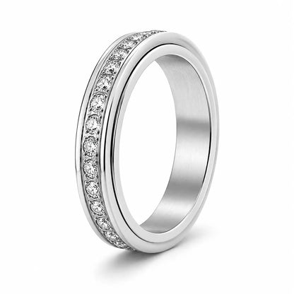 Sparkle Spinner Personalized Ring