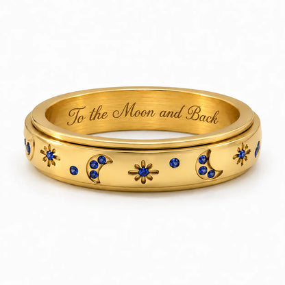 Celestial Spinner Personalized Ring