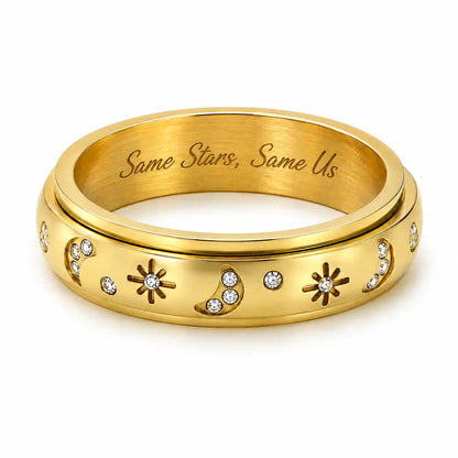 Celestial Spinner Personalized Ring