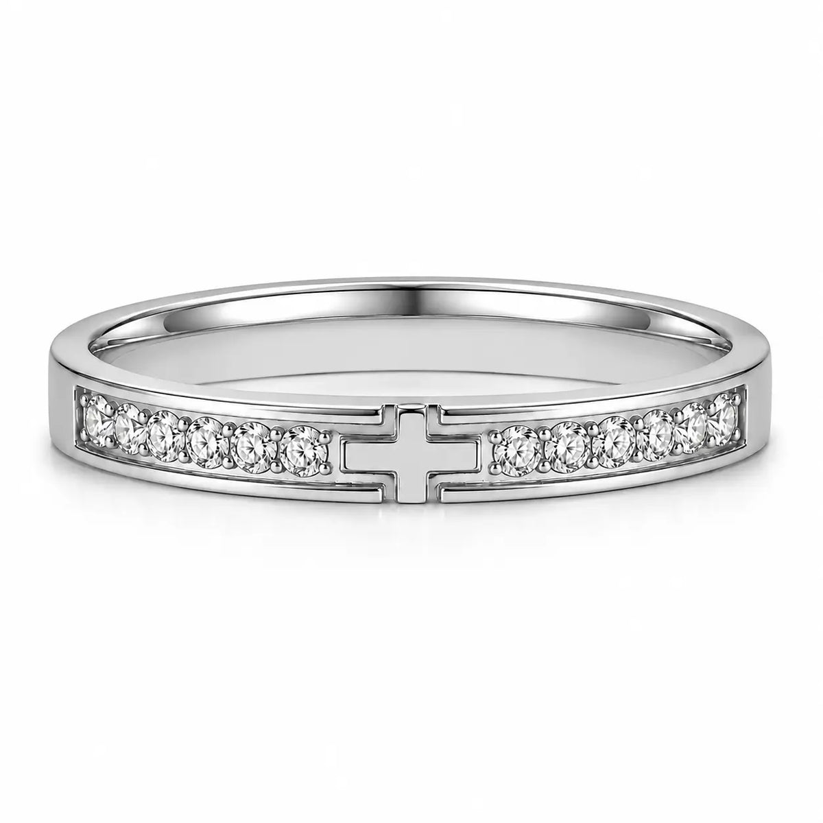 Christian Cross Personalized Ring
