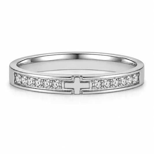 Christian Cross Personalized Ring