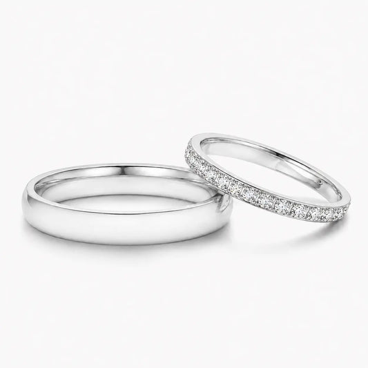 Personalized Couple Bridal Rings