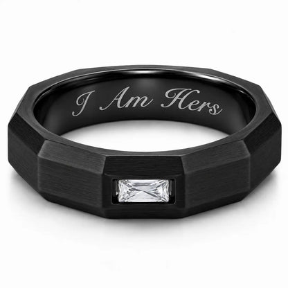 Gold Personalized Ring for Men