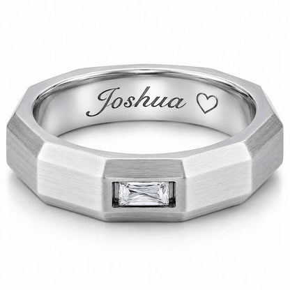 Gold Personalized Ring for Men