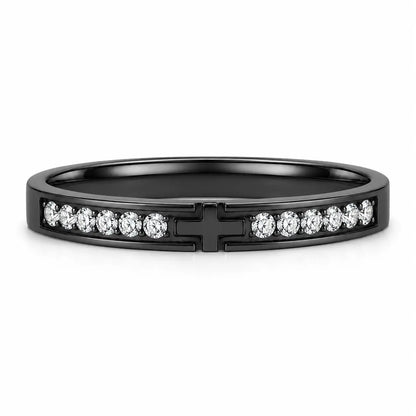 Christian Cross Personalized Ring
