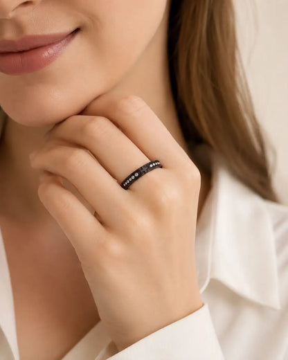 Christian Cross Personalized Ring