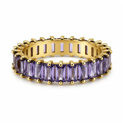 Red Baguette Eternity Ring