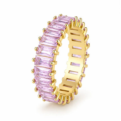 Red Baguette Eternity Ring