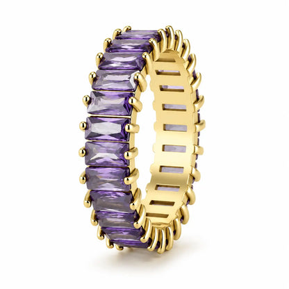 Green Baguette Eternity Ring