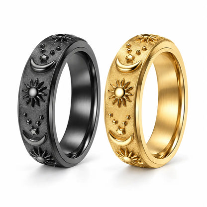 Personalized Sun & Moon Rings
