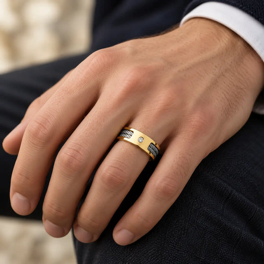 Promise Ring Set Gold-Tone
