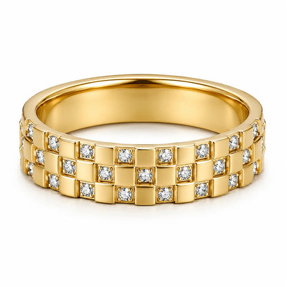 Golden Grid Ring