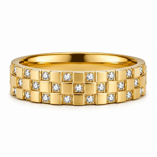 Golden Grid Ring