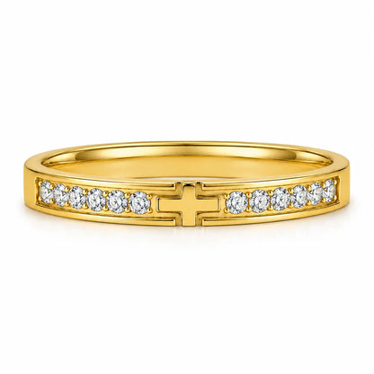 Christian Cross Personalized Ring
