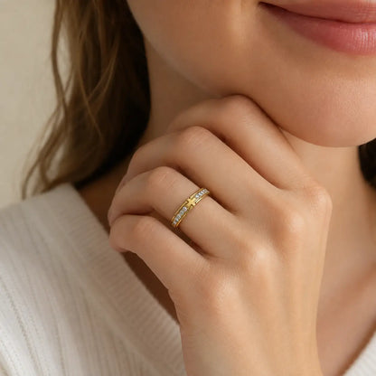 Christian Cross Personalized Ring