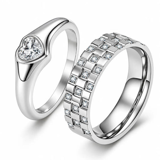 Heart Promise Ring Set