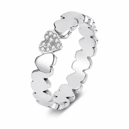 Personalized Gold Heart Ring