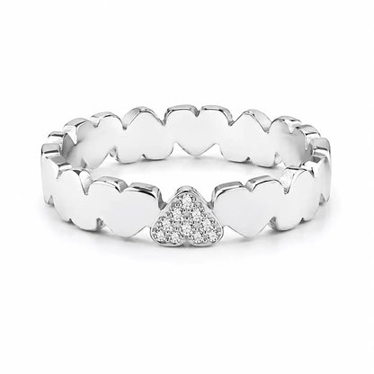 Personalized Gold Heart Ring