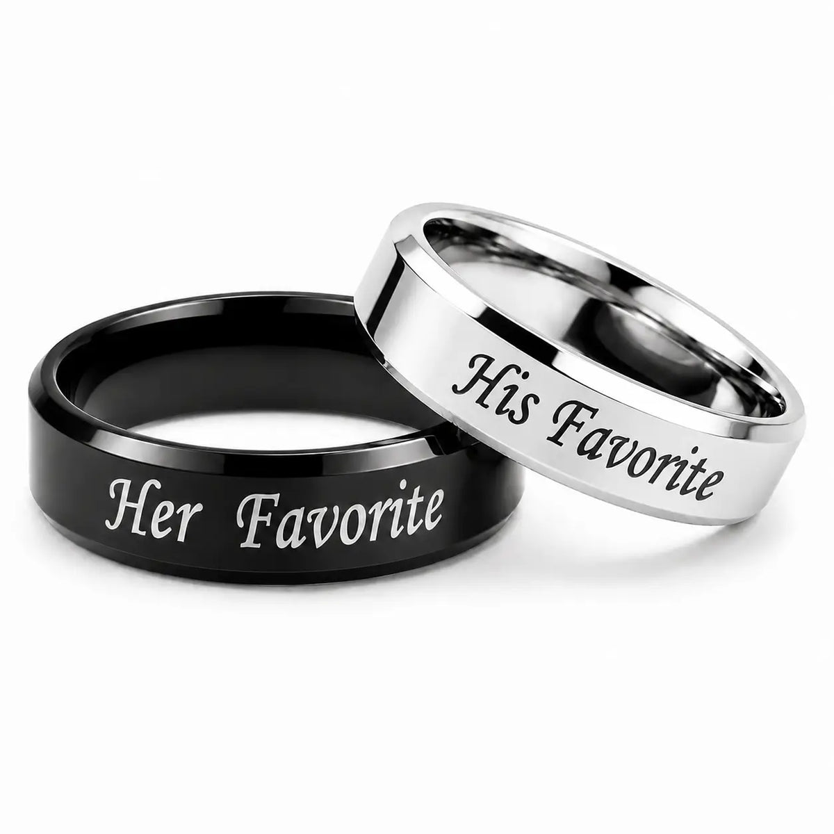 His Her Favorite Couple Rings