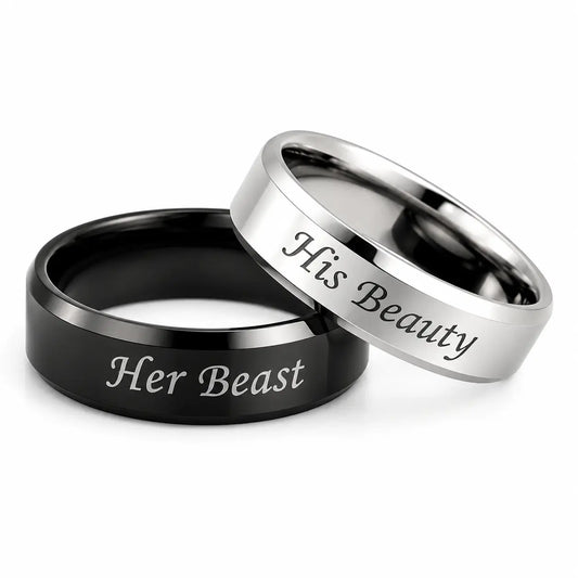 Her King His Queen Ring Couple Set